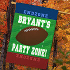 Personalized Football Party Zone House Flag